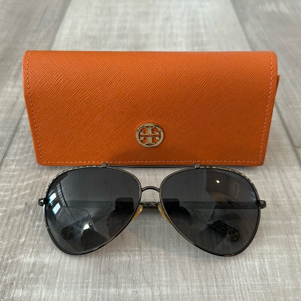 TORY BURCH - Aviator Sunglasses - Snake